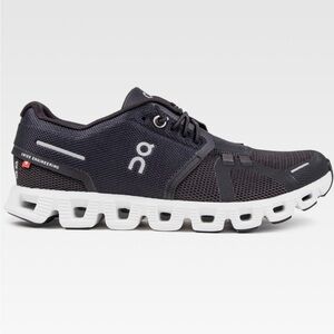 On Cloud 5 Men's Black and White Athletic Running Shoes